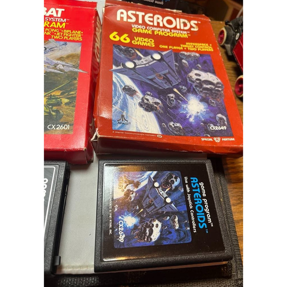 6 Atari 2600 Battle Space Arcade Games Cartriges and Boxes - Picture 2 of 7